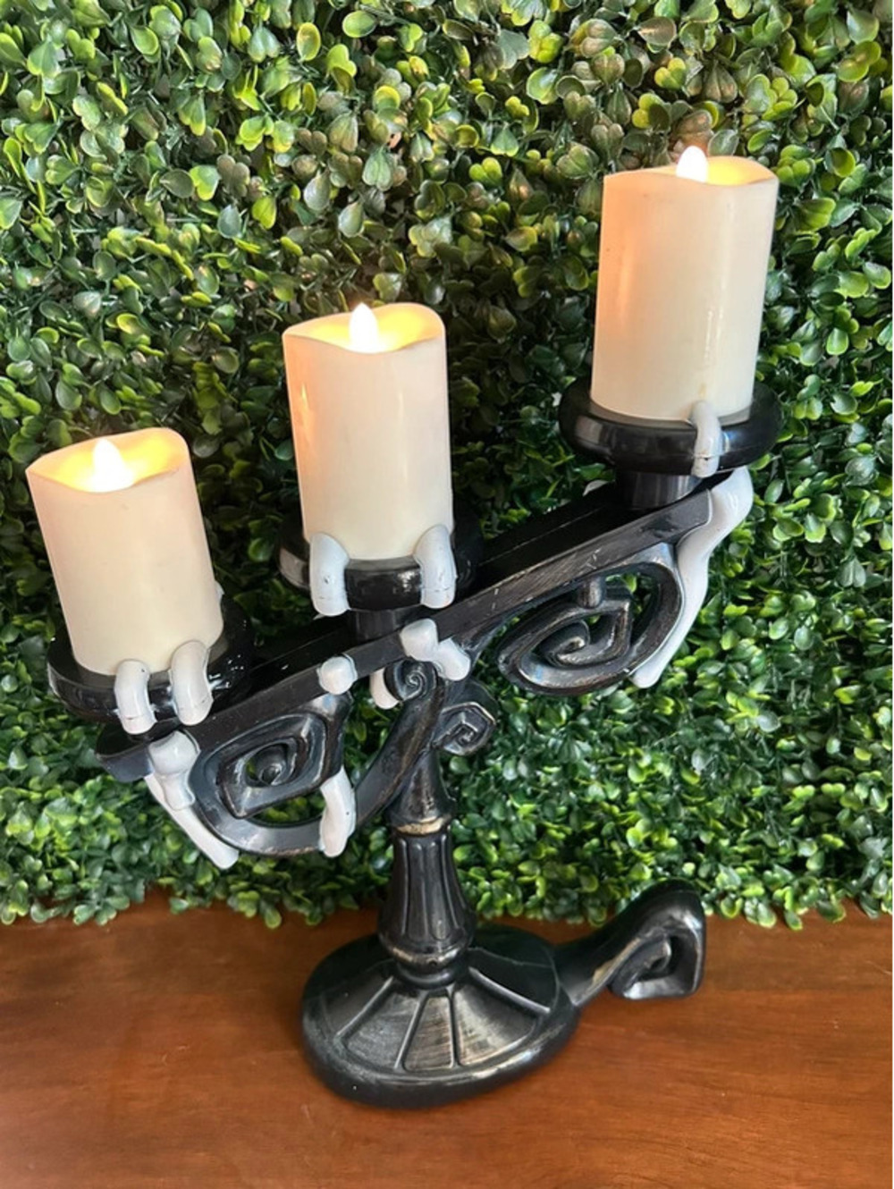 Vintage Gemmy Light Up Halloween Candelabra Gothic Decor